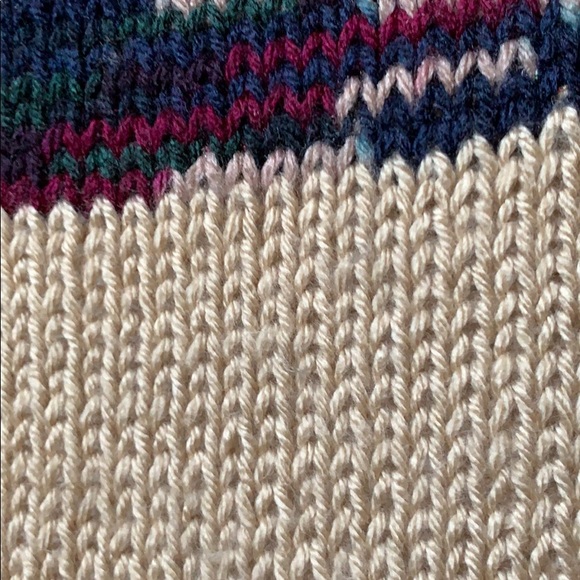 $20/2 Color-blocking Scarf Unisex Cable Knit - Picture 9 of 9